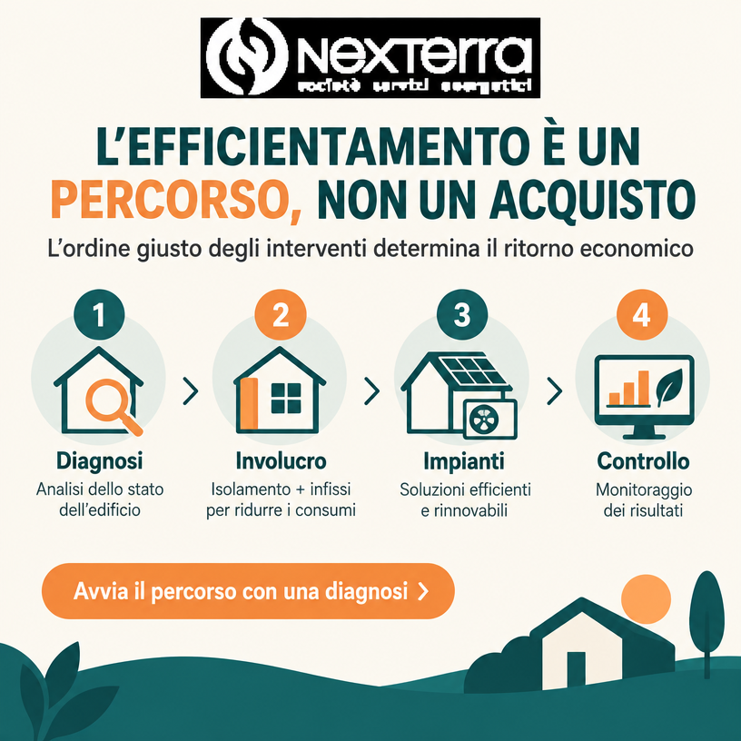 Efficientamento energetico per le aziende: l’ordine giusto degli interventi